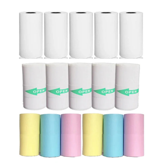 Assorted Mini Photo Printer Paper Rolls 